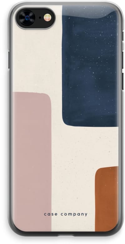 Case Company® - Hoesje geschikt voor iPhone 8 hoesje - Geo #5 - Soft Cover Telefoonhoesje - Bescherming aan alle Kanten en Schermrand