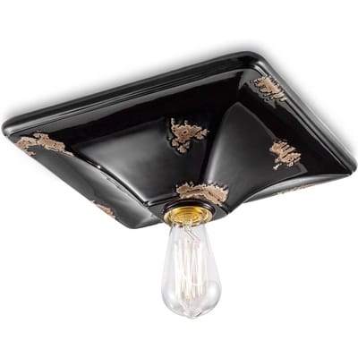 Ferroluce Plafondlamp C136 zwart