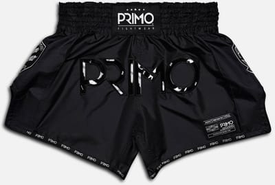 Primo Muay Thai Shorts - Super Nylon - Black Panther II - Zwart S