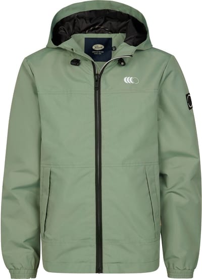 Petrol Industries Jas Jongens - Jas met Capuchon - Normale Pasvorm - 100% Polyester - Lange Rits - Elastische Mouwboorden - Groen - Maat 104