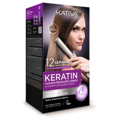 Braziliaanse gladmakende set Keratin Express 3-delig