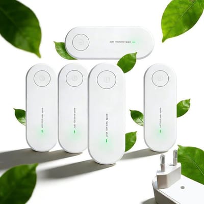 Luchtreiniger, 5-pack, stekkerbare negatieve ionenreiniger, mini-luchtreiniger, ionengenerator, luchtreiniger, geurverwijderaar