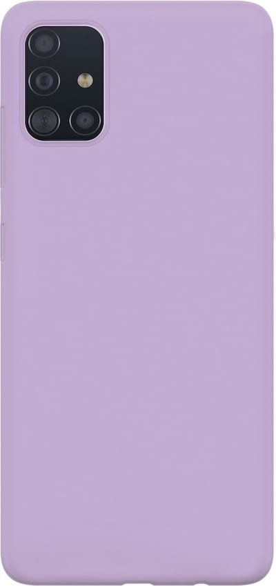 Ceezs Pantone siliconen hoesje geschikt voor Samsung Galaxy A71 - silicone Back cover in een unieke pantone kleur - paars