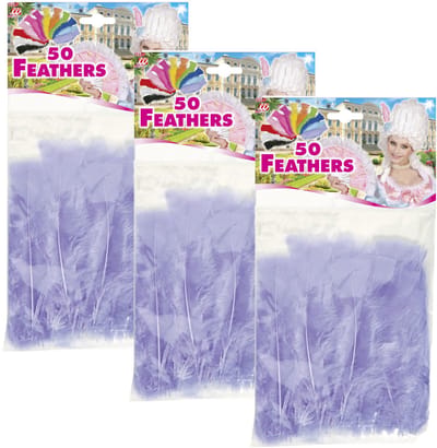 Widmann Sierveren - 150x - paars - 17 cm - knutselveertjes - DIY/decoratie/hobbymateriaal