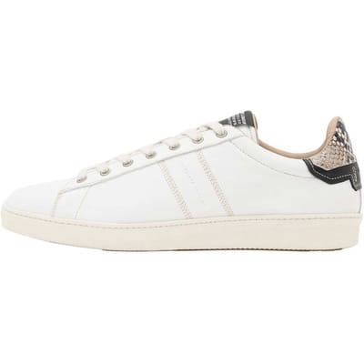 AllSaints Leon Lthr Low Top White/black Taglia: 42 | Sneakers Outlet | Uomo | Bianco