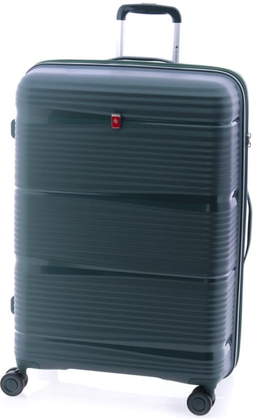 Gladiator Bionic Grote Koffer - 76 cm - 100/110 liter - Expandable - TSA slot - Eco Friendly Recyclebaar PP - Groen