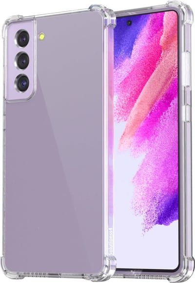 Hoesje geschikt voor Samsung S21 FE hoesje siliconen - backcover - optimale bescherming - Transparant