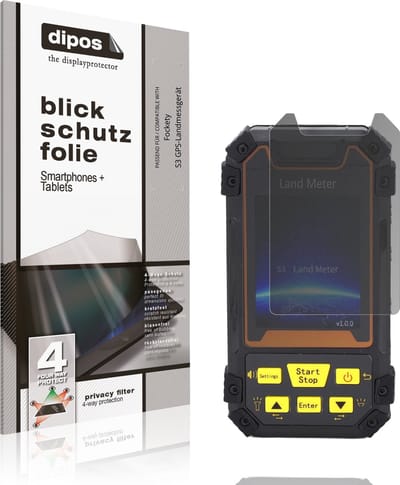 dipos – Matte Privacy Screenprotector geschikt voor Fockety S3 GPS-Landmessgerät | Anti-Spy Beschermfolie