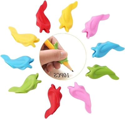 Ergonomische schrijfhulpmiddelen voor kinderen en volwassenen - Posture Correctie Tool met grip, siliconen potloodgrepen in verschillende kleuren