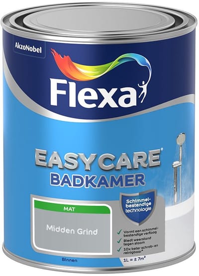 Flexa - Easycare Badkamer - Midden Grind - Mengverf - 1 L