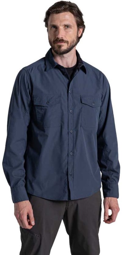 Craghoppers Kiwi Ii Overhemd Met Lange Mouwen Blauw 4XL Man