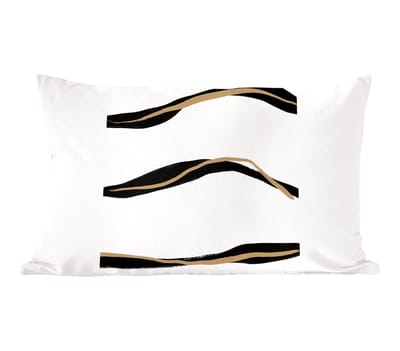 Sierkussens - Kussentjes Woonkamer - 60x40 cm - Lijn - Zwart - Design