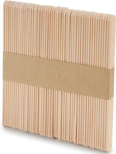 New Age Devi - Creatief aan de slag met 100x stuks Hobby knutsel ijslolly houtjes - 15 cm lang en natuurlijk materiaal!