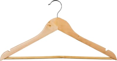 Five Kledinghangers - 8x - hout - 45 x 23 cm - kleerhangers