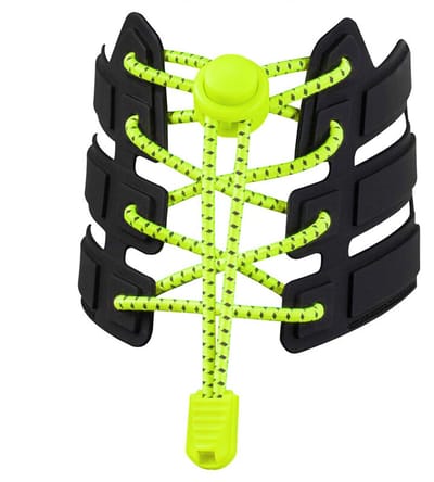Elastische veters - Lock laces - Lock veters - Schoenveters - Sportschoenveters - Hardlopen - Kinderveters - Elastiek - Niet meer strikken - Zonder veterstrikken - Sneaker veters - Neon geel - Jonyx