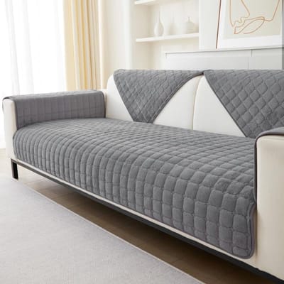 HEZIVO® Zetelovertrek - Bankhoes - Zetelbeschermer - Wasbaar - 90 x 160 cm - Grijs