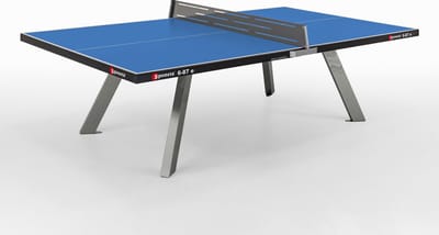 Sponeta® S6-87e Tafeltennistafel Outdoor - Voor zwaar gebruik - Inclusief stalen tafeltennisnet - Pingpongtafel - Roestvrij staal - Weerbestendig - 10mm Dik tafelblad - LxBxH 274x152.5x76cm - 10 Jaar garantie - Made in Germany