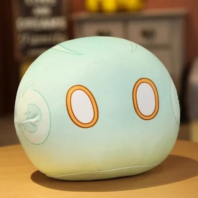 Nieuwe 10cm Anime Project Schattige Genshin Impact Slime Pluche Kussen Speelgoed Kawaii Cartoon Anime Kussen Speelgoed Verjaardag Kerst Cadeau Voor Kinderen