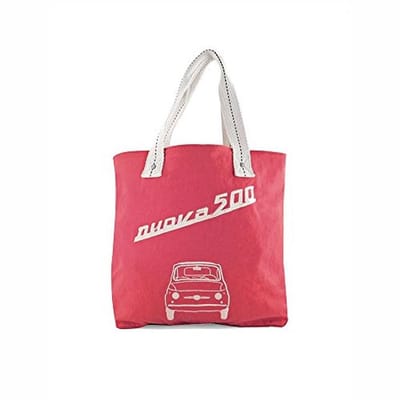 Canvas shoppers voor dames in rood