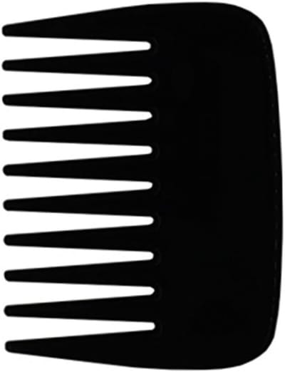 Zakplastic Kam - Brede Tanden - Haar Styling - Anti Statisch - 9x7cm - Zwart