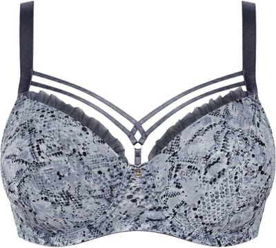 TruYou - Dames - TruYou beugelbeha zachte cups dierenprint - Donkergrijs - Maat 95B
