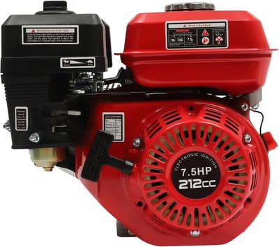4-Takt Benzinemotor 7,5 PK met Oliealarm - Industriële Motor Luchtkoeling