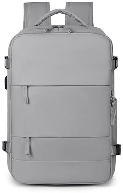 Ryanair Handbagage Tas 40x30x20 – Geschikt voor Ryanair, Wizzair & EasyJet – Cabin Bag met Schouderband – Lichtgewicht Reistas – Grijskleurig – Voor Dames & Heren
