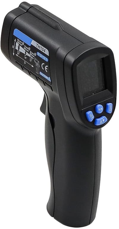 Allecto - Infraroodthermometer - Contactloze Thermometer - Veilig en Gezond Meten - Ideaal voor Koken en Barbecue - Geschikt voor Voertuigreparatie...