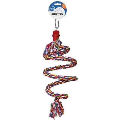 Duvoplus - Speelgoed Voor Dieren - Vogel - Touw Spiraal Met Tros 43cm - 1st