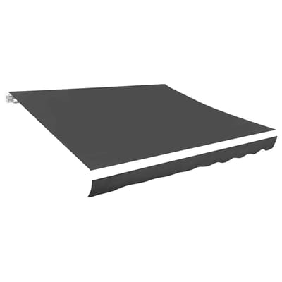 vidaXL - Vervangingsdoek - voor - luifel - 450x300 - cm - polyester - grijs