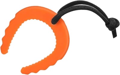 Deurstopper C-vormig - Geluidsreducerend paneel - Kinderen beschermen - Veilige scharnierclip - 7 x 7 x 7 cm - Oranje