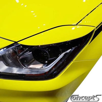 Koplampspoilers booskijkers Suzuki Swift AZ 1.0 1.2 04.2017-04.2024 en 1.4 Sport 06.2018-04.2024. Set a 2 stuks in wit kunststof