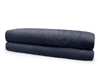 Eleganzzz Handdoeken Set - Set van 2 - Handdoek 50x100cm - 420 gr/m2 - 100% Katoen - dark grey