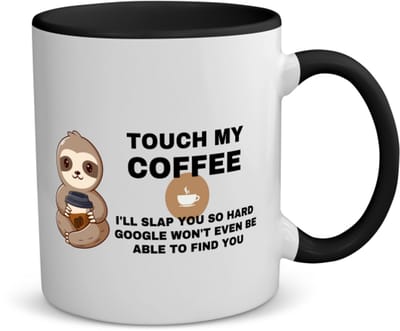 Akyol - koffie koffiemok - theemok - zwart - Koffie - koffieliefhebber cadeau - leuke cadeau - met opdruk - coffee gift - verslaafd aan koffie - collega cadeau - 350 ML inhoud