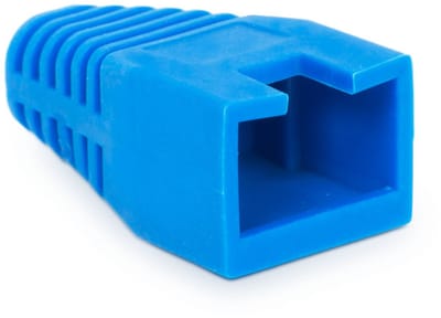 100x RJ45 Trekontlasting Blauw – Kabelbescherming voor 8P8C UTP/FTP – Netwerkkabel Strain Relief – Rubber - 100 Stuks [05287KE]