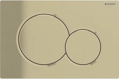 Spoelplaat Bediening - Drukplaat Toilet - Wandcloset Bediening - Snelle Montage - 29.8x17.2x4.6 cm - Bruin