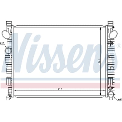 Radiator, motorkoeling NISSENS 62772