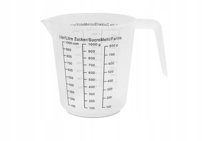 Maatbeker 1000 ml Kunststof - Precisie voor Vloeistoffen