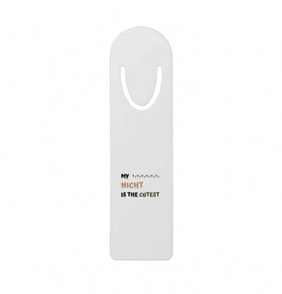 Hacebo® - my nicht is the cutest metalen boekenlegger - Nicht - schattige nicht - verjaardagscadeau - verjaardag - cadeau - cadeautje voor nicht - nicht artikelen - kado - geschenk - gift Bladwijzer boekenleggers - 12.7 cm x 3.2cm