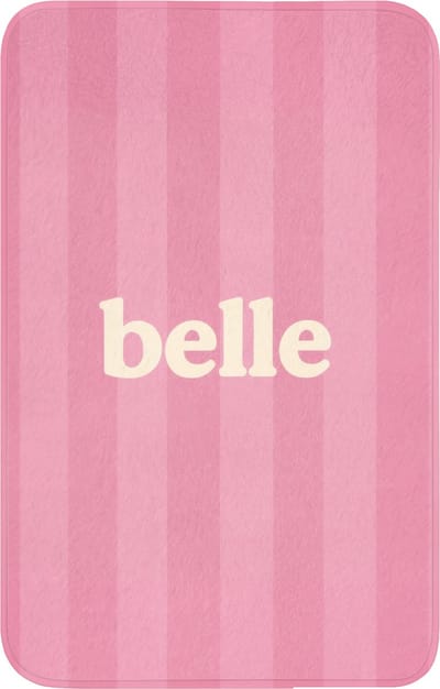 WC mat 50x80 cm - Antislip - Roze - Gestreept - Belle - Toiletmat - Vloermat - Douchemat - Toilet tapijt - Toiletmatten