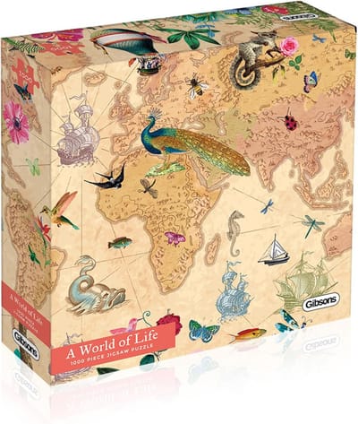 Puzzel Wereldkaart - Educatieve Puzzel - Ontspannen Tijdverdrijf - Originele Illustraties - 1000 Stukjes - Multicolor