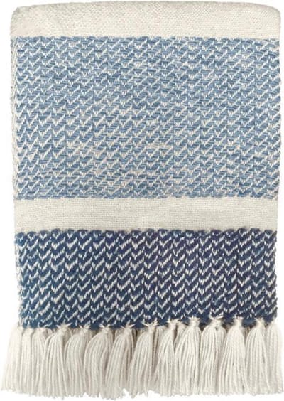 Malagoon - Berber grainy blue throw