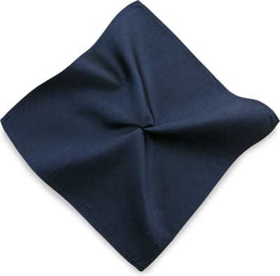 JB Collection - Pochets - pochet zijde marineblauw repp - marineblauw
