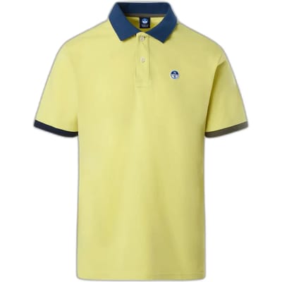 Polo shirt met verschillende kleuren manchetten combo North Sails
