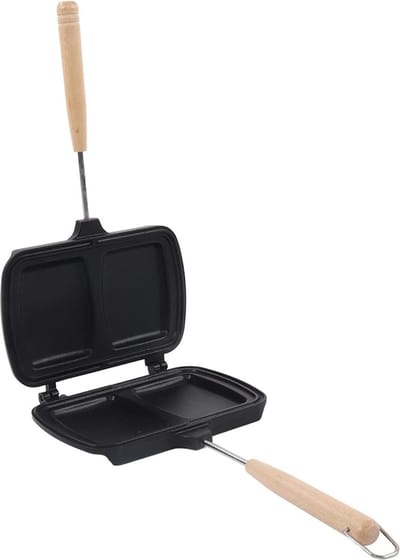 Dubbelzijdige Sandwich Maker - Compacte Gegrilde Kaas Maker - Nonstick Hot Panini Maker met Afneembare Handgrepen