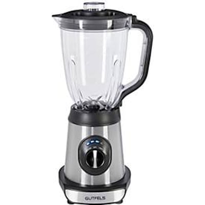 Standmixer Gutfels MU 8401 SWI, vermogen 240 W, volume 1,5 l, 2 functieniveaus, roestvrijstalen mes, niveau-indicator, batterijvoeding, zilver-zwart