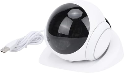 Bewegende Huisdiercamera - Robotcamera Thuis - Huisbewaking Op Afstand - 360 Graden Zicht - 1080p Resolutie - Wit