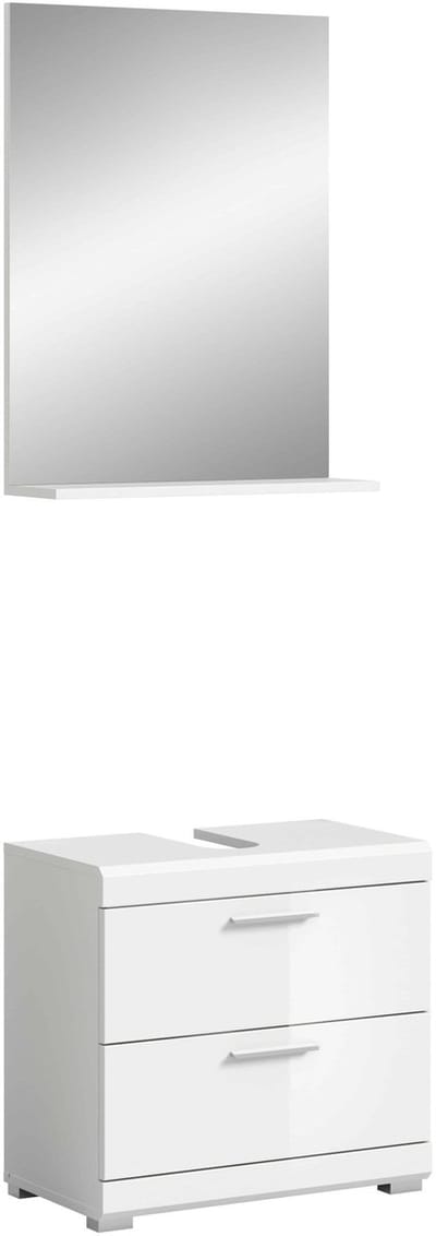 Scout badkamercombinatie wit hoogglans MDF TZ wit NB - 37x60x191cm