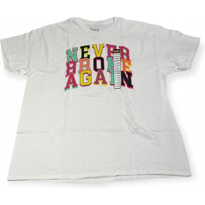 Koszulka t-shirt męski SPENCER'S NEVER BROKE AGAIN XL white