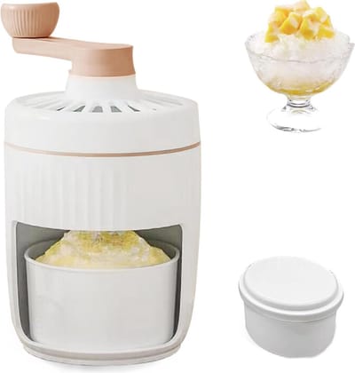 Handmatige roterende slush-ijsmachine - Slushie maker met ijsblokjesvorm - Handmatige ijscrusher met zwengel - BPA-vrij - Keukenapparaat Slush puppy machine